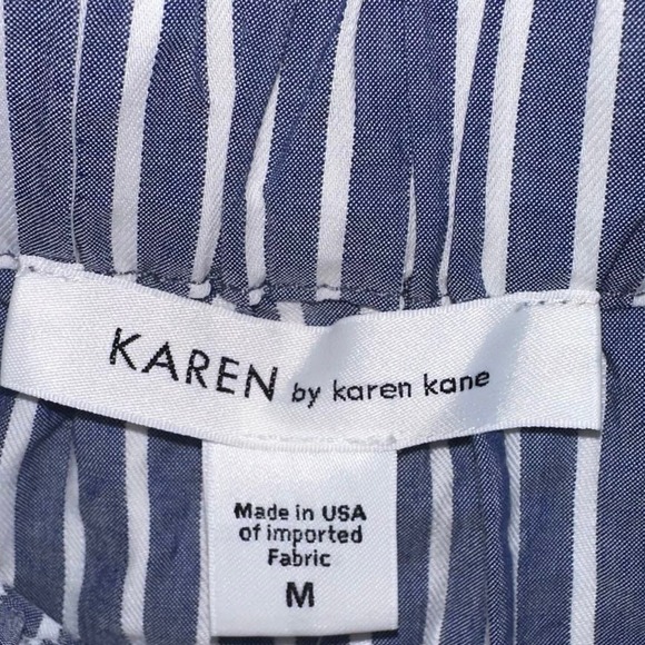 NWT Karen by Karen Kane Fresco striped Off the Shoulder Blouse - Picture 4 of 6